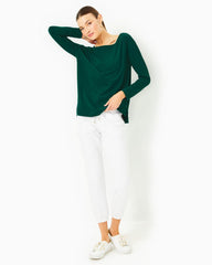 Lilly Pulitzer Upf 50+ Karessa Top Evergreen | Women Tops