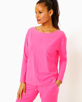 Lilly Pulitzer Upf 50+ Karessa Top Roxie Pink | Women Tops