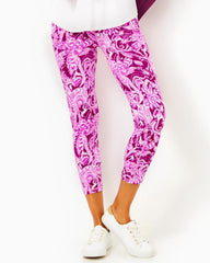 Lilly Pulitzer Upf 50+ Luxletic 24" Weekender High-Rise Midi Legging Mulberry Wild Ride | Women Bottoms
