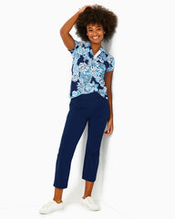Lilly Pulitzer Upf 50+ Luxletic 26" Alston Crop Pant Low Tide Navy | Women Bottoms