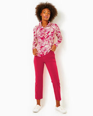 Lilly Pulitzer Upf 50+ Luxletic 28" Alston High Rise Pant Poinsettia Red | Women Bottoms