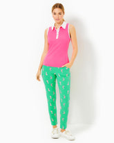 Lilly Pulitzer Upf 50+ Luxletic 28" Corso Golf Pant Spearmint Par Tee Animals Golf | Women Bottoms