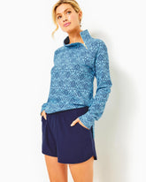 Lilly Pulitzer Upf 50+ Luxletic 4" Backcourt Short Low Tide Navy | Women Bottoms