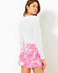 Lilly Pulitzer Upf 50+ Luxletic 4" Backcourt Short Resort White Pb Anniversary Toile | Women Bottoms