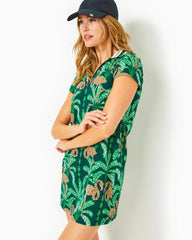 Lilly Pulitzer Upf 50+ Luxletic Cayo Costa Dress Evergreen Stir It Up Engineered | Women Active Dresses