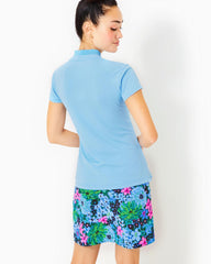 Lilly Pulitzer Upf 50+ Luxletic Frida Polo Bon Bon Blue | Women Tops
