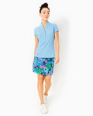 Lilly Pulitzer Upf 50+ Luxletic Frida Polo Bon Bon Blue | Women Tops