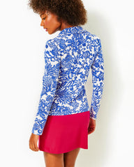 Lilly Pulitzer Upf 50+ Luxletic Frida Polo Deeper Coconut Ride With Me | Women Tops