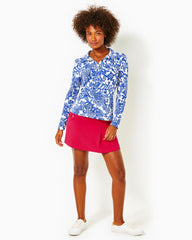 Lilly Pulitzer Upf 50+ Luxletic Frida Polo Deeper Coconut Ride With Me | Women Tops