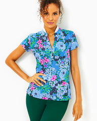 Lilly Pulitzer Upf 50+ Luxletic Frida Polo Multi Soiree All Day | Women Tops