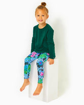 Lilly Pulitzer Upf 50+ Luxletic Girls Mini Weekender Legging Multi Soiree All Day | Girl Tops & Bottoms