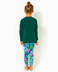 Lilly Pulitzer Upf 50+ Luxletic Girls Mini Weekender Legging Multi Soiree All Day | Girl Tops & Bottoms