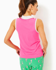Lilly Pulitzer Upf 50+ Luxletic Imara Polo Top Roxie Pink | Women Tops