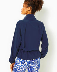 Lilly Pulitzer Upf 50+ Luxletic Islanna Performance Jacket Low Tide Navy | Women Tops