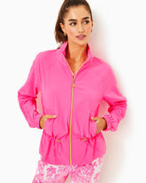 Lilly Pulitzer Upf 50+ Luxletic Islanna Performance Jacket Roxie Pink | Women Tops