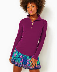 Lilly Pulitzer Upf 50+ Luxletic Justine Pullover Mulberry | Women Tops