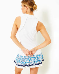 Lilly Pulitzer Upf 50+ Luxletic Martina Polo Top Resort White | Women Tops