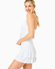 Lilly Pulitzer Upf 50+ Luxletic Miesha Scallop Skort Resort White | Women Bottoms