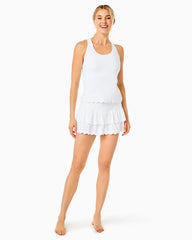 Lilly Pulitzer Upf 50+ Luxletic Miesha Scallop Skort Resort White | Women Bottoms