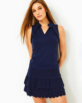 Lilly Pulitzer Upf 50+ Luxletic Miesha Scallop Skort True Navy | Women Bottoms