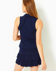 Lilly Pulitzer Upf 50+ Luxletic Miesha Scallop Skort True Navy | Women Bottoms