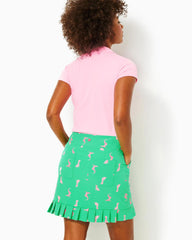 Lilly Pulitzer Upf 50+ Luxletic Monica Pleated Skort Spearmint Par Tee Animals Golf | Women Bottoms