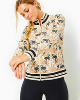 Lilly Pulitzer Upf 50+ Luxletic Regate Jacket Deeper Coconut Lil Stir It Up | Women Tops