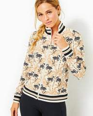 Lilly Pulitzer Upf 50+ Luxletic Regate Jacket Deeper Coconut Lil Stir It Up | Women Tops