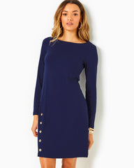 Lilly Pulitzer Upf 50+ Maddox Straight Dress True Navy | Women Straight Dresses