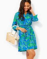 Lilly Pulitzer Upf 50+ Pilar Tunic Dress Briny Blue A Bit Salty | Women A-Line/Easy Dresses