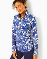 Lilly Pulitzer Upf 50+ Skipper Popover Deeper Coconut Ride With Me | Women Tops
