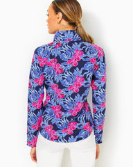 Lilly Pulitzer Upf 50+ Skipper Popover Low Tide Navy Its Ofishell | Women Tops