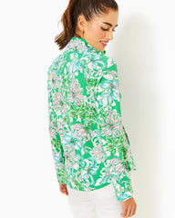 Lilly Pulitzer Upf 50+ Skipper Popover Spearmint Blossom Views | Women Tops