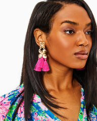 Lilly Pulitzer Via Flora Tassel Earrings Roxie Pink | Women Jewelry