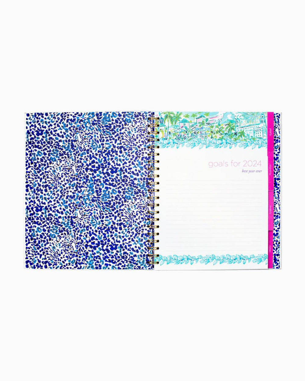 Lilly Pulitzer 12 Month Undated Weekly Planner Abaco Blue Have It Both Rays | Women Office Supplies &amp; Stationery