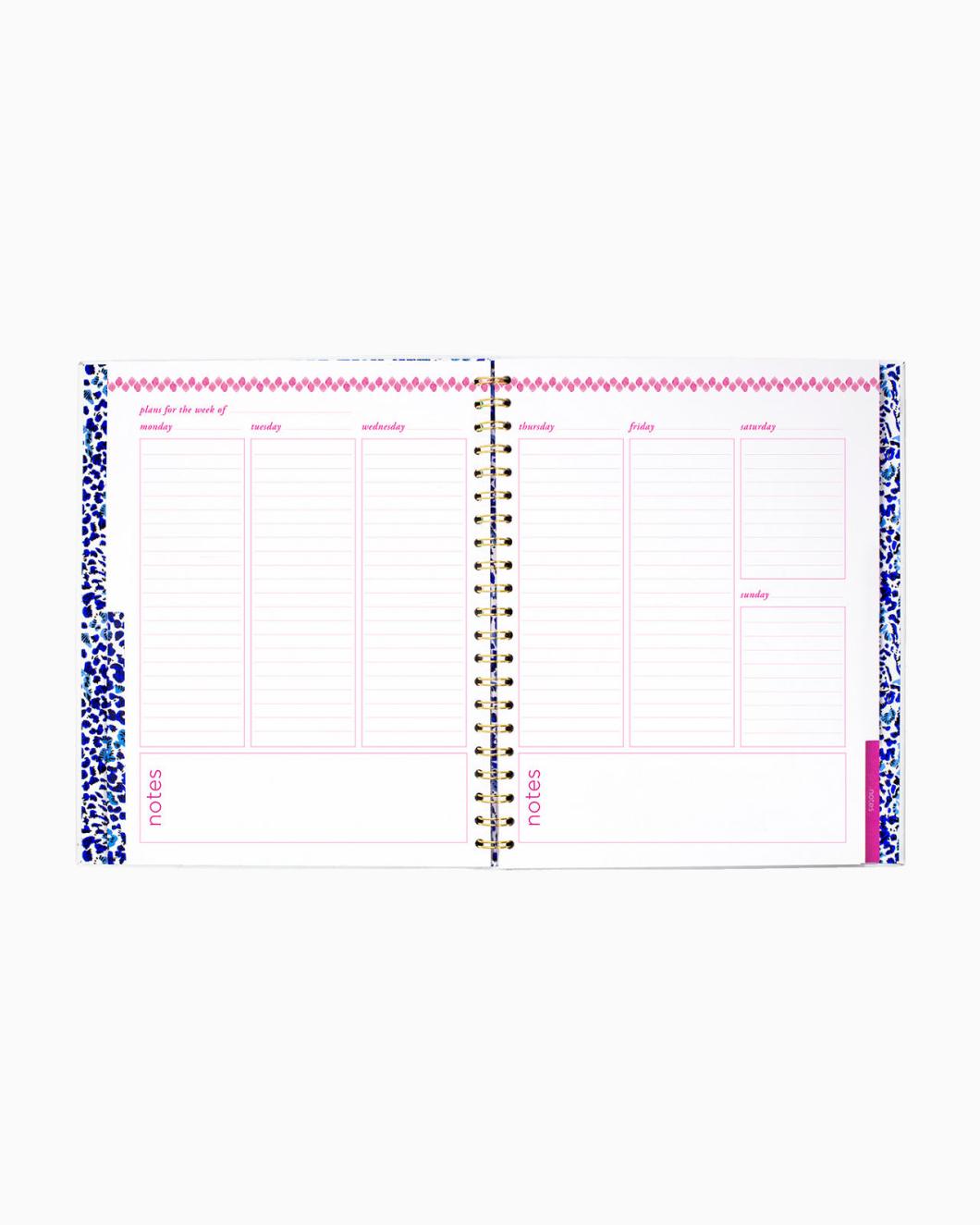 Lilly Pulitzer 12 Month Undated Weekly Planner Abaco Blue Have It Both Rays | Women Office Supplies &amp; Stationery