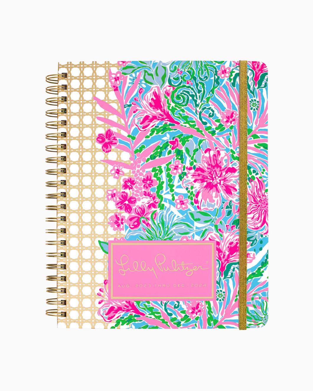 Lilly Pulitzer 2023-2024 17 Month Jumbo Agenda Amalfi Blue Leaf It Wild | Women Agendas &amp; Planners