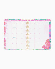 Lilly Pulitzer 2023-2024 17 Month Jumbo Agenda Amalfi Blue Leaf It Wild | Women Agendas &amp; Planners