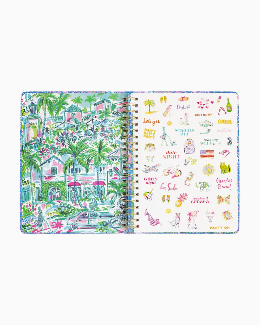 Lilly Pulitzer 2023-2024 17 Month Jumbo Agenda Boca Blue Its A Sailabration | Women Agendas &amp; Planners