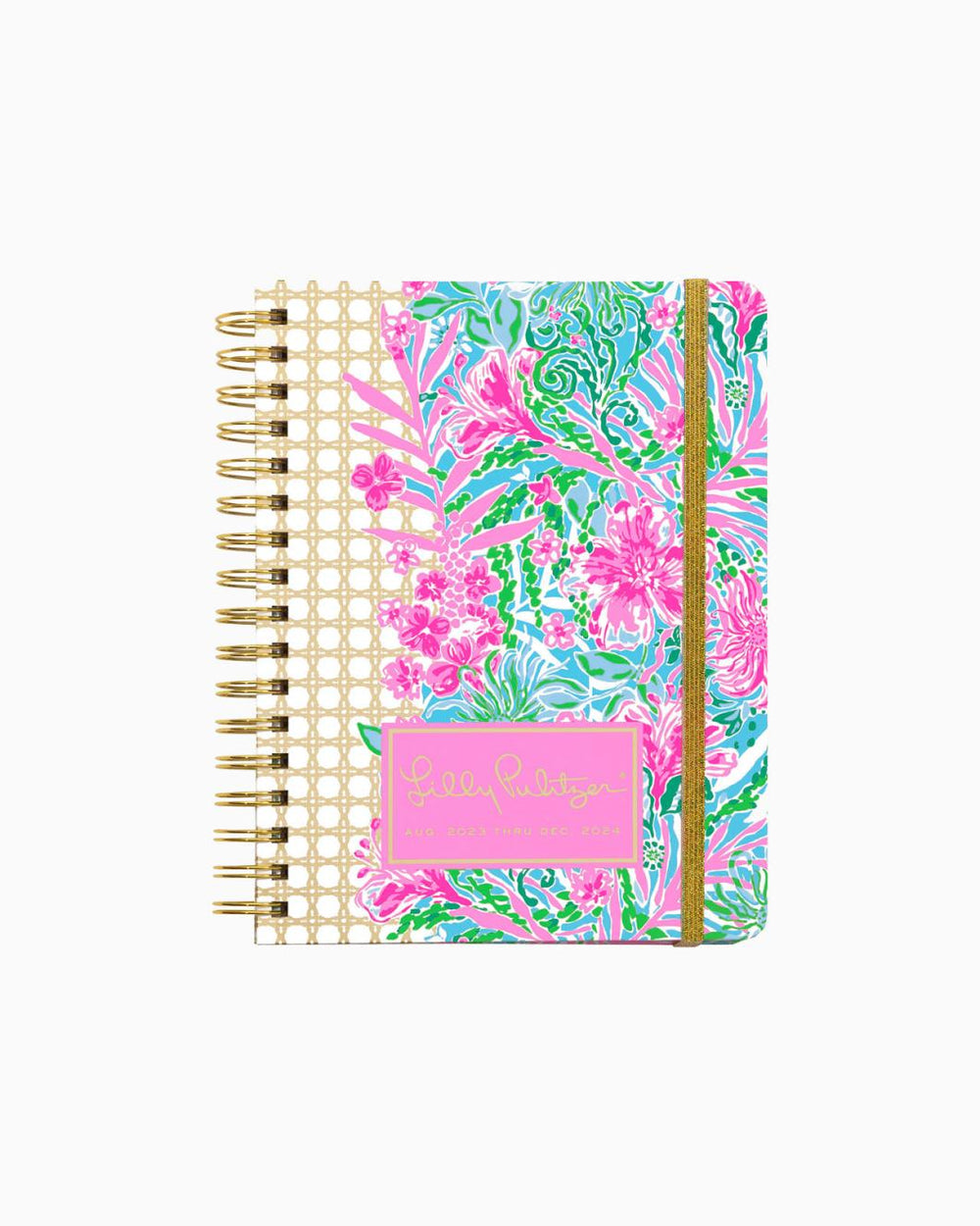 Lilly Pulitzer 2023-2024 17 Month Large Agenda Amalfi Blue Leaf It Wild | Women Agendas &amp; Planners