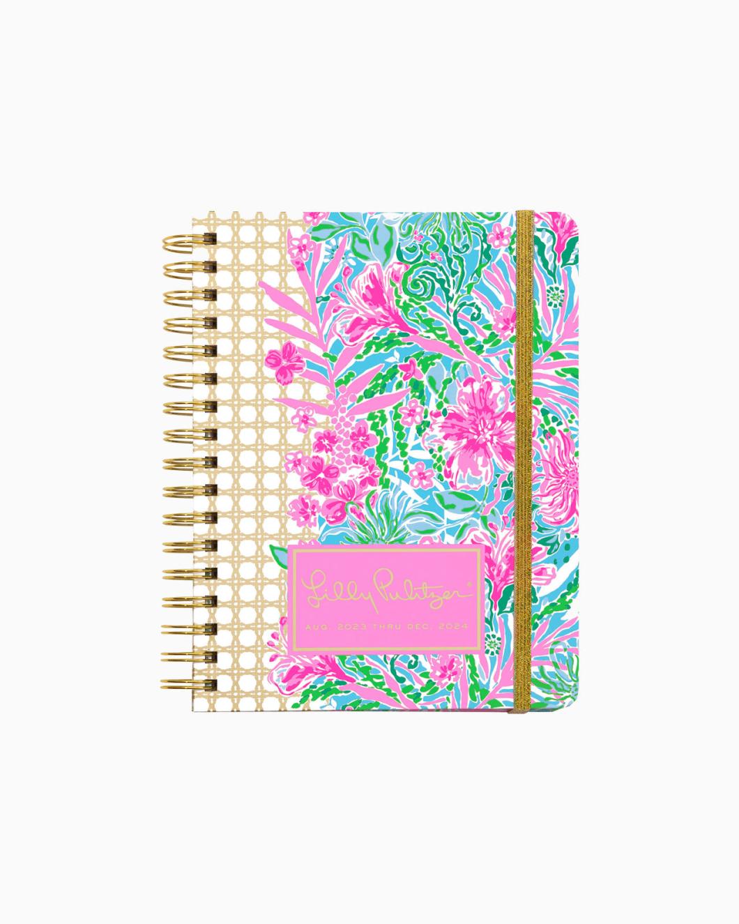 Lilly Pulitzer 2023-2024 17 Month Large Agenda Amalfi Blue Leaf It Wild | Women Agendas &amp; Planners