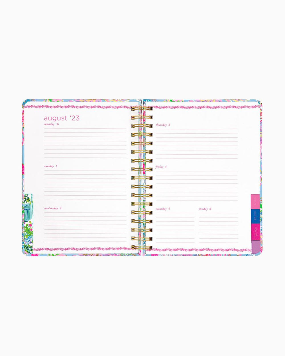 Lilly Pulitzer 2023-2024 17 Month Large Agenda Celestial Blue Cay To My Heart | Women Agendas &amp; Planners