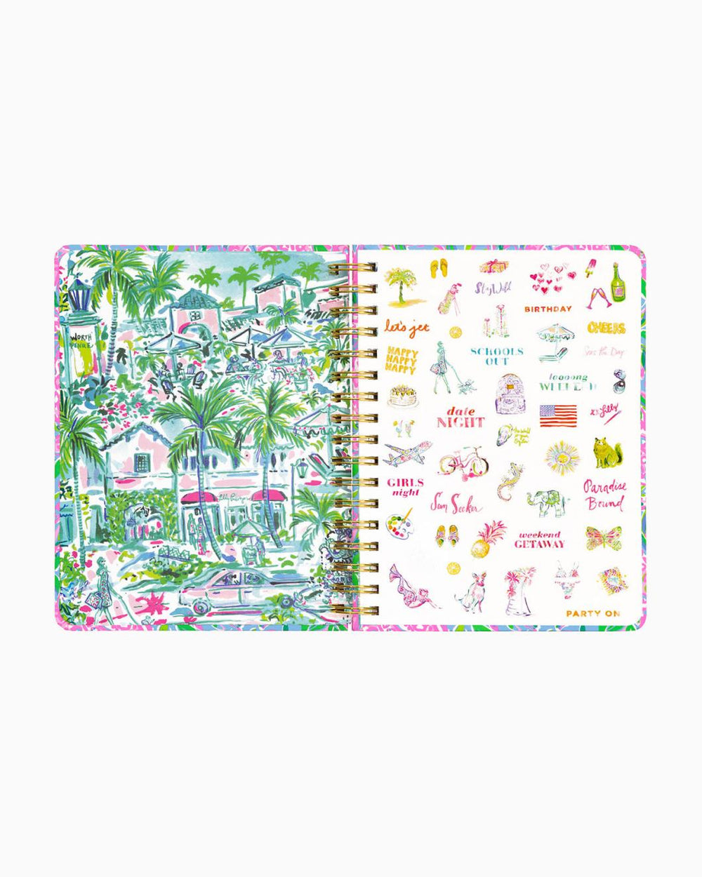 Lilly Pulitzer 2023-2024 17 Month Large Agenda Frenchie Blue Turtley In Love | Women Agendas &amp; Planners