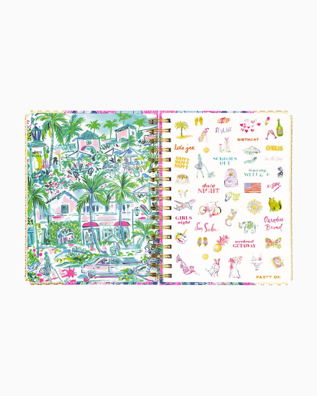 Lilly Pulitzer 2023-2024 17 Month Large Agenda Oyster Bay Navy Always Be Blooming | Women Agendas &amp; Planners