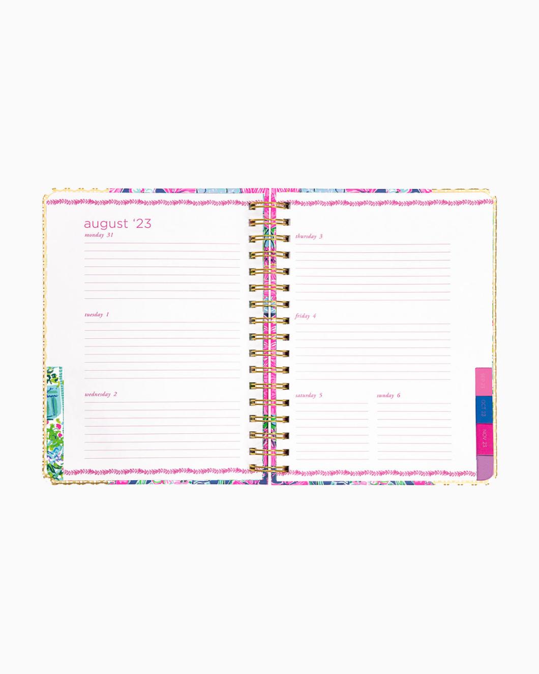 Lilly Pulitzer 2023-2024 17 Month Large Agenda Oyster Bay Navy Always Be Blooming | Women Agendas &amp; Planners