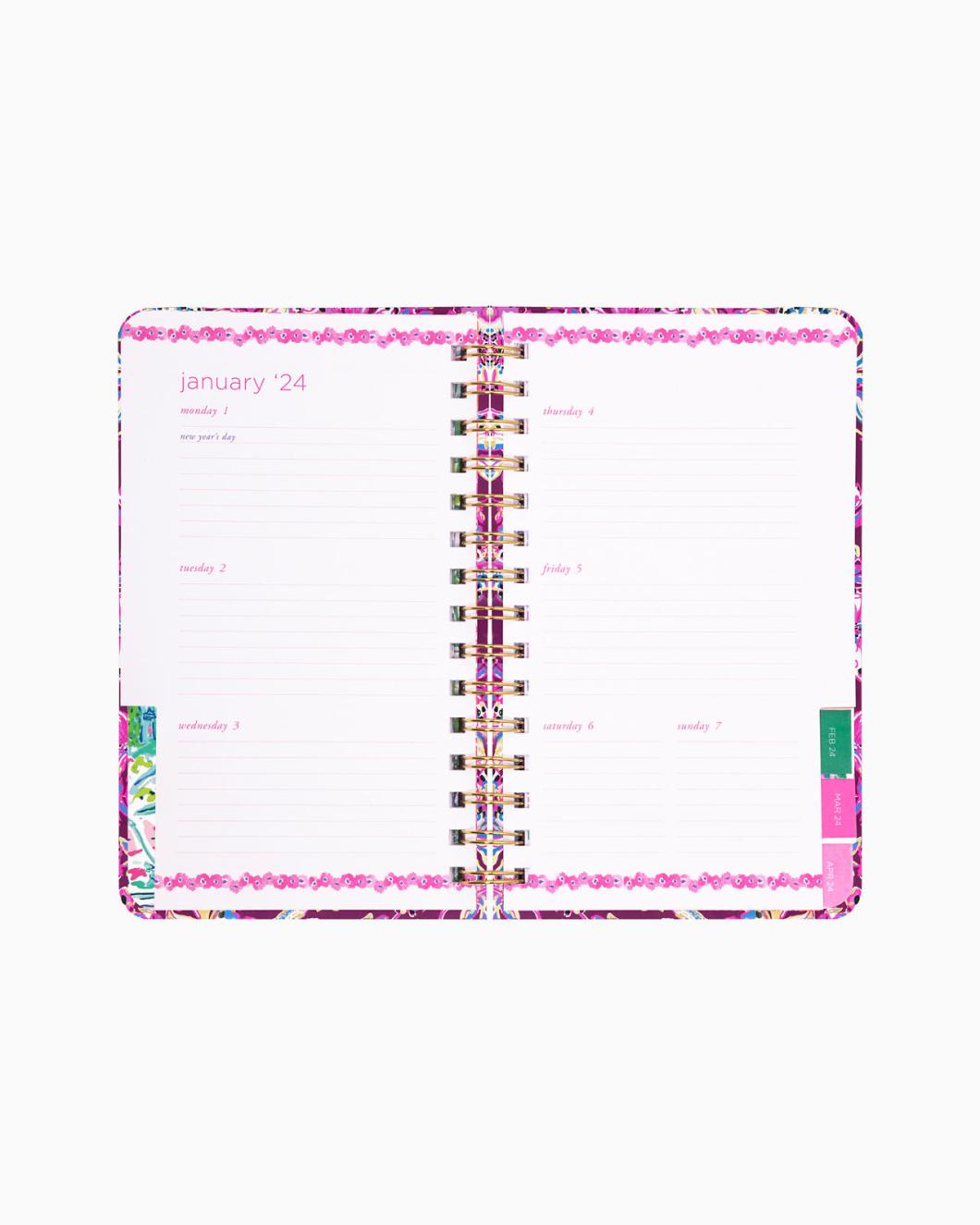 Lilly Pulitzer 2024 Medium Monthly Planner - 12 Month Amarena Cherry Tropical With A Twist | Women Agendas &amp; Planners