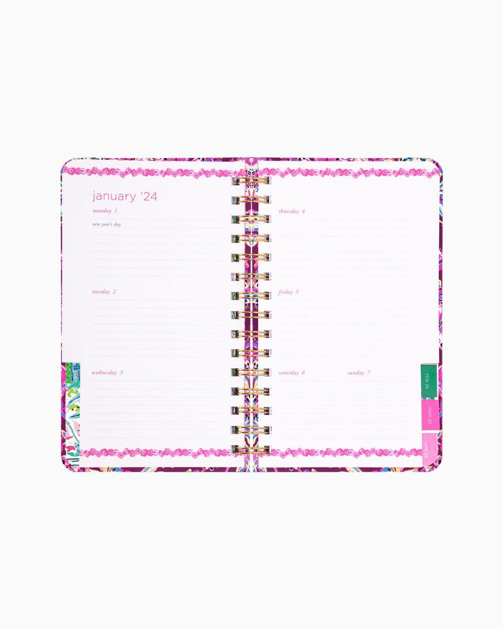 Lilly Pulitzer 2024 Medium Monthly Planner - 12 Month Amarena Cherry Tropical With A Twist | Women Agendas &amp; Planners