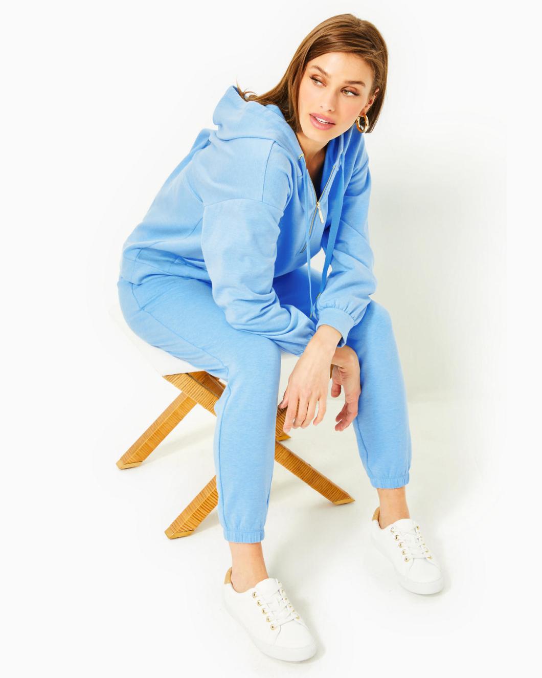 Lilly Pulitzer 28" Mallie Knit Pant Heathered Frenchie Blue | Women Bottoms