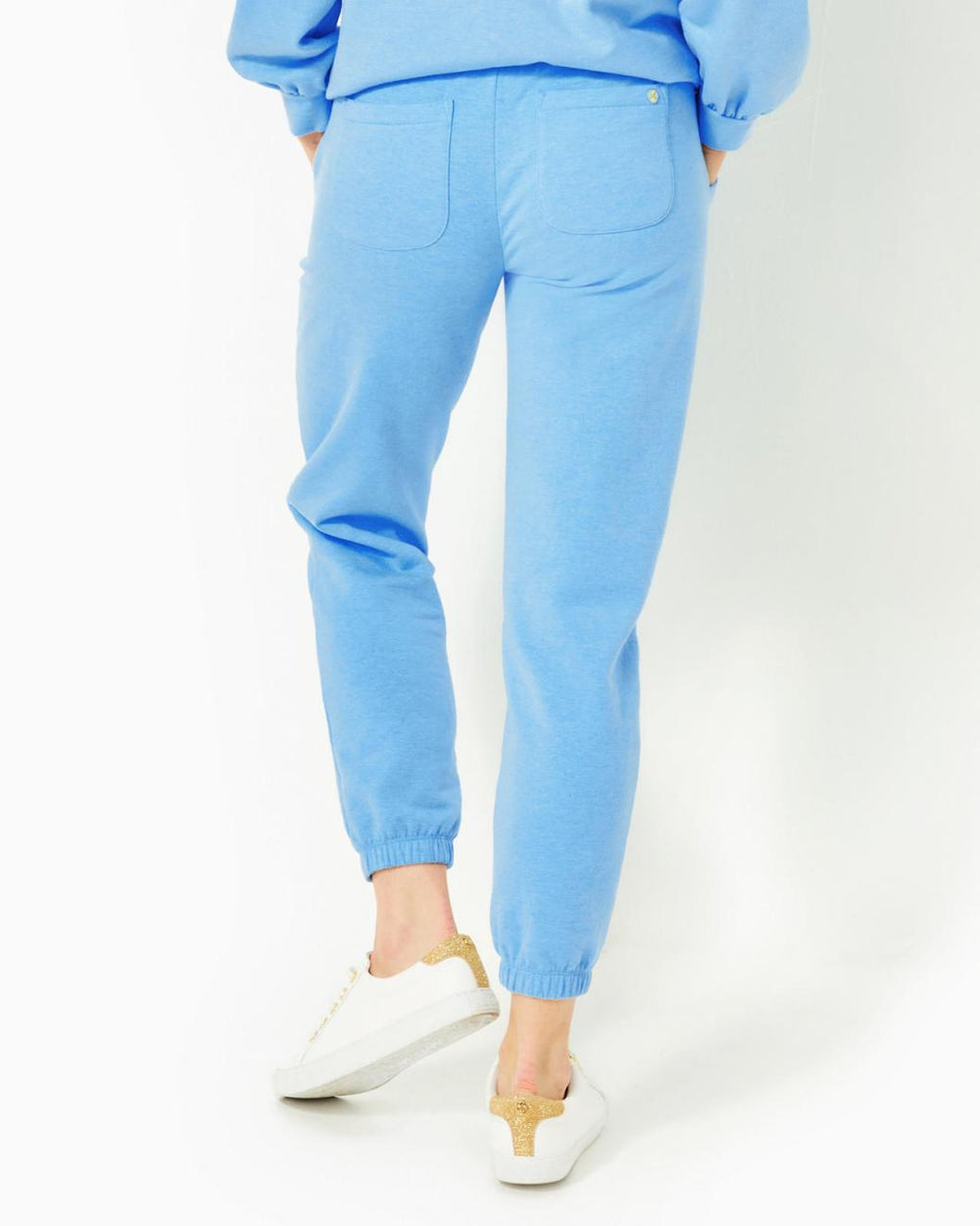 Lilly Pulitzer 28" Mallie Knit Pant Heathered Frenchie Blue | Women Bottoms