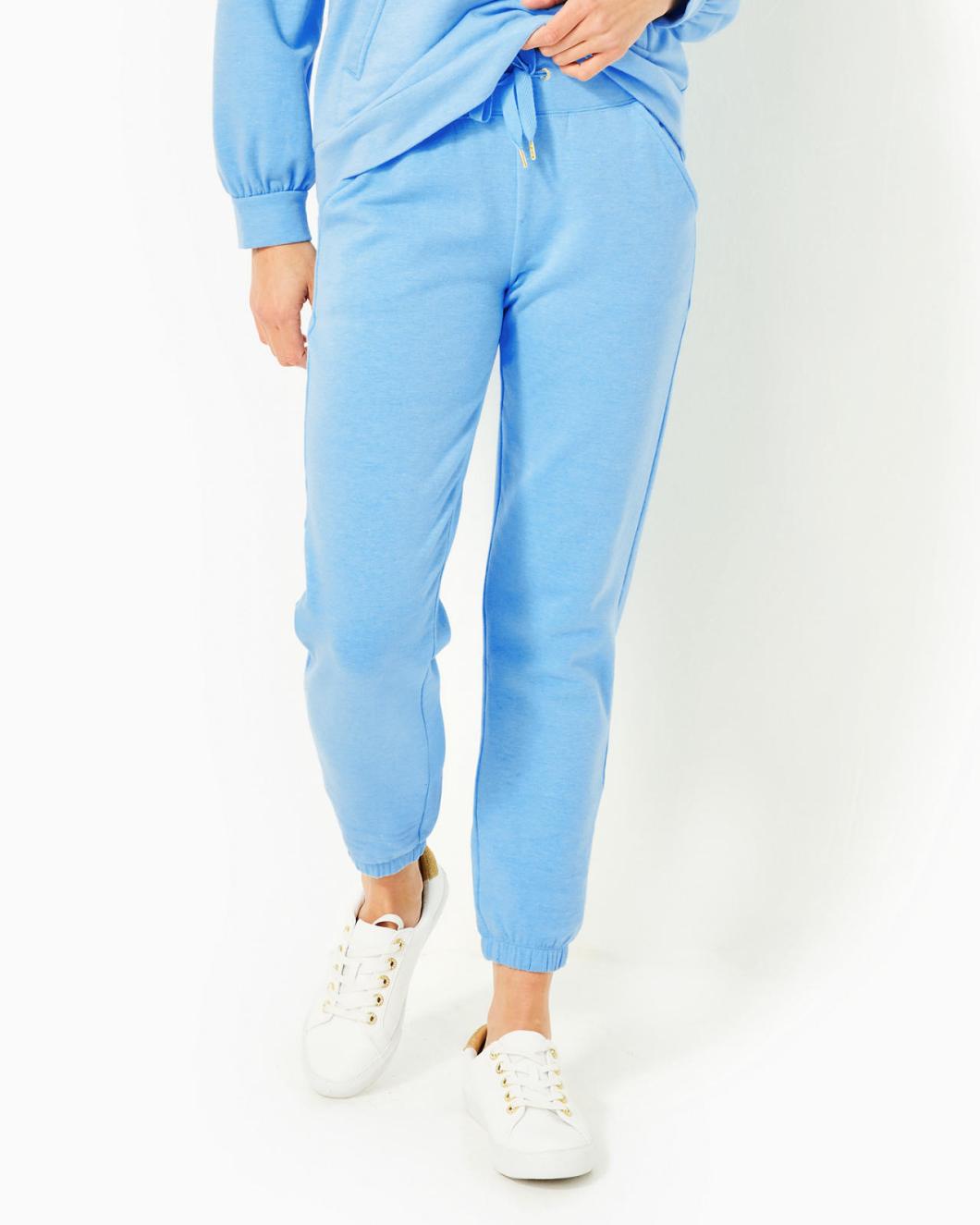 Lilly Pulitzer 28" Mallie Knit Pant Heathered Frenchie Blue | Women Bottoms